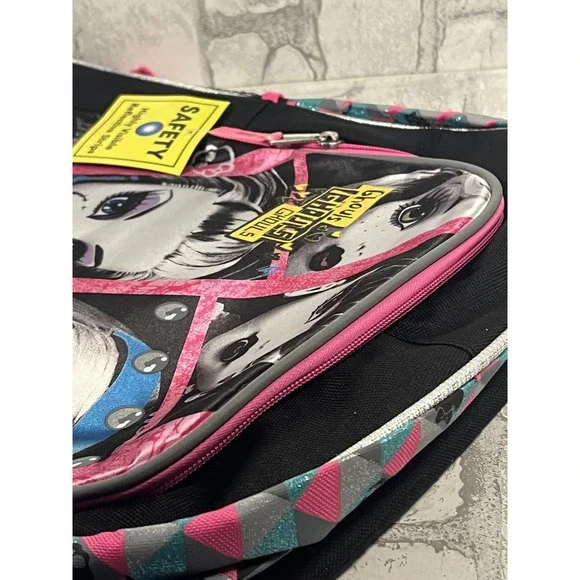NWT 16 Monster High Cartoon Large Backpack Casual Book Bag RARE 2015 Mattel